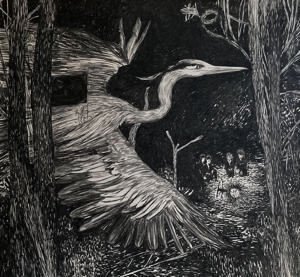 The fakir of living things
Fusain sur papier 200g
150 x 210 cm
Novembre 2025