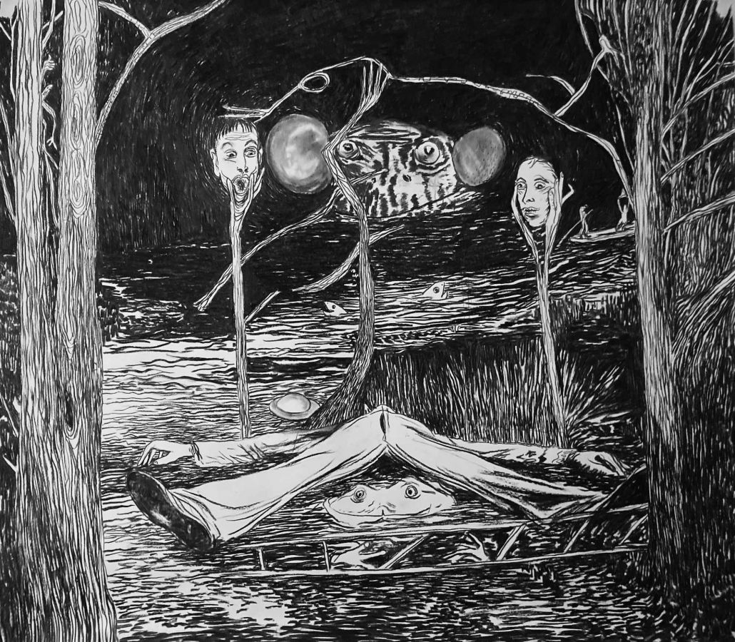 The Regular Dream of Soldier F
Fusain sur papier 200g
150 x 210 cm
Novembre 2025