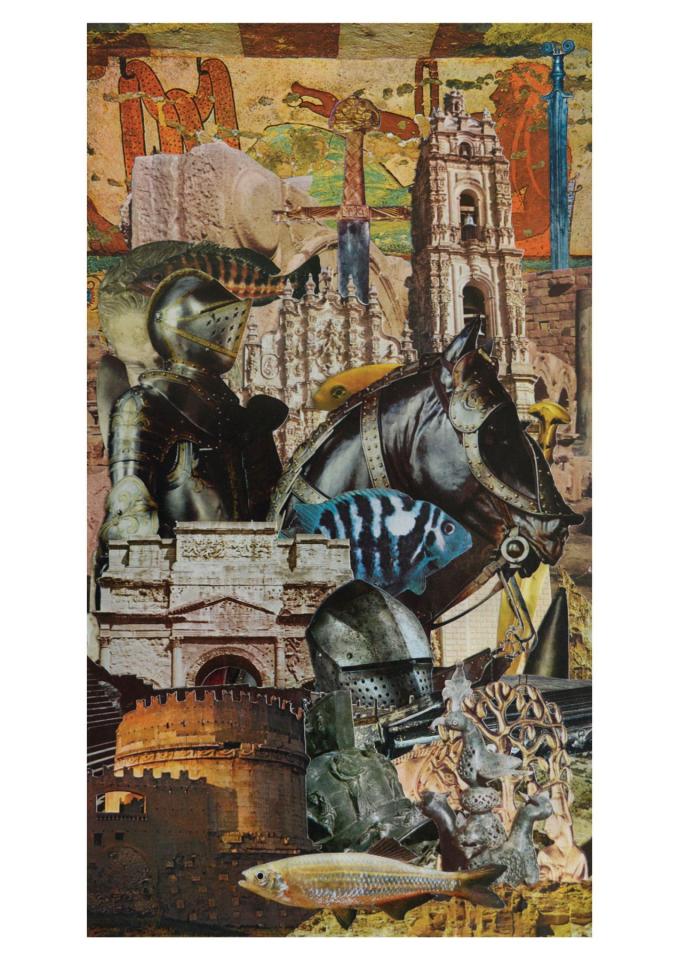 Les Conquistadors, Collage, 40 x 22,1 cm
